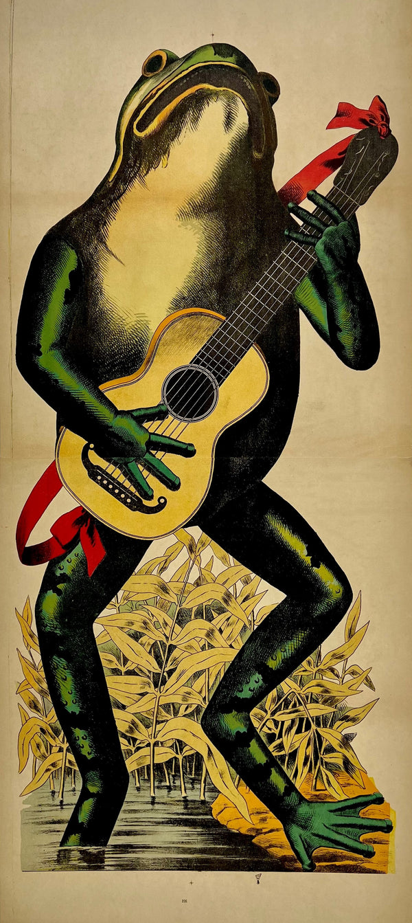 Frog playing bass Poster for Sale by cute-animals99