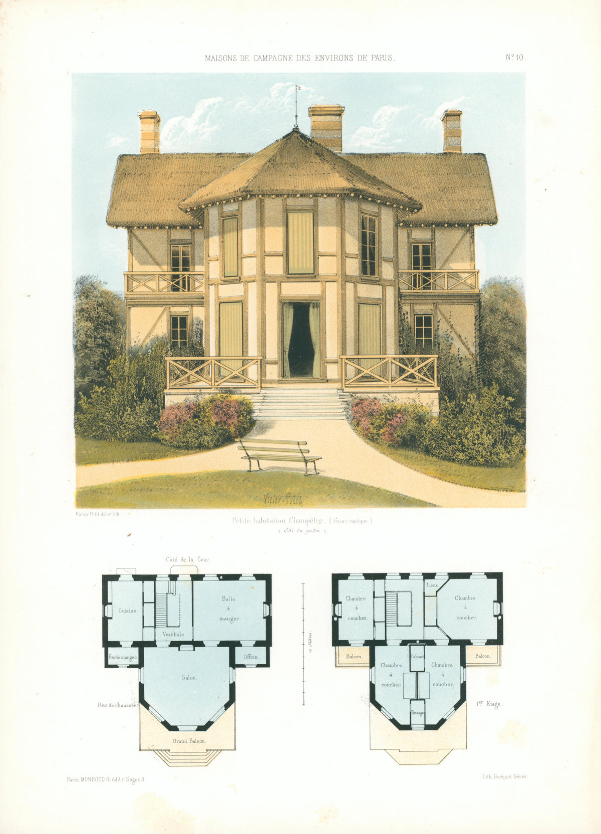 Maisons de Campagne- French Architectural Plan, NO.10