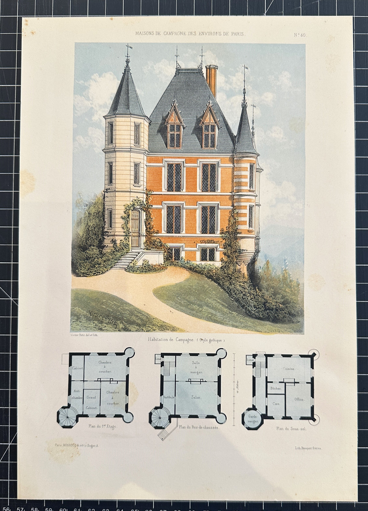 Maisons de Campagne- French Architectural Plan, NO.40