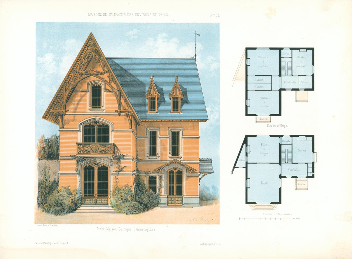 Maisons de Campagne- French Architectural Plan, NO.36