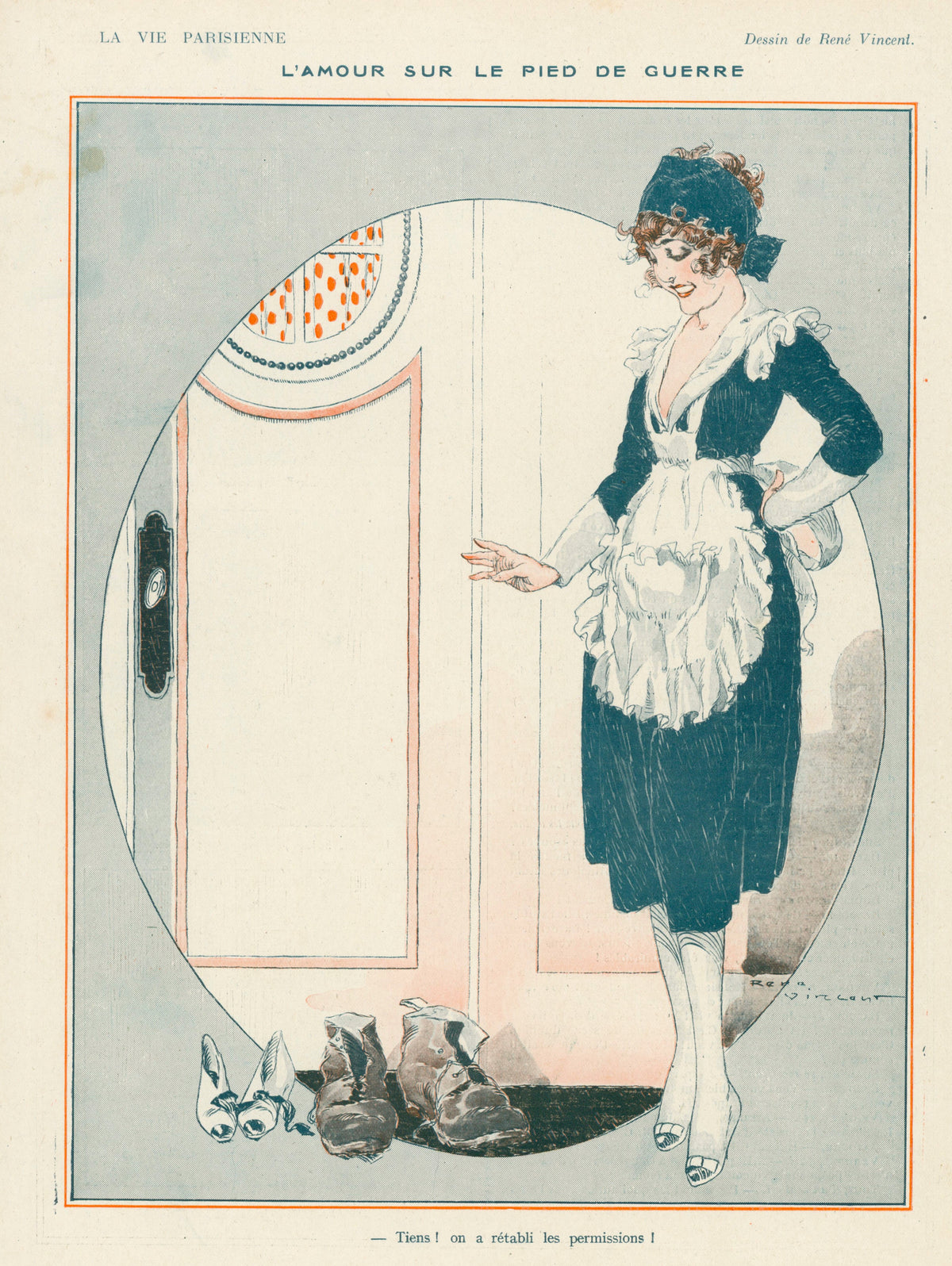 Les Chausseurs by Rene Vincent- La Vie Parisienne