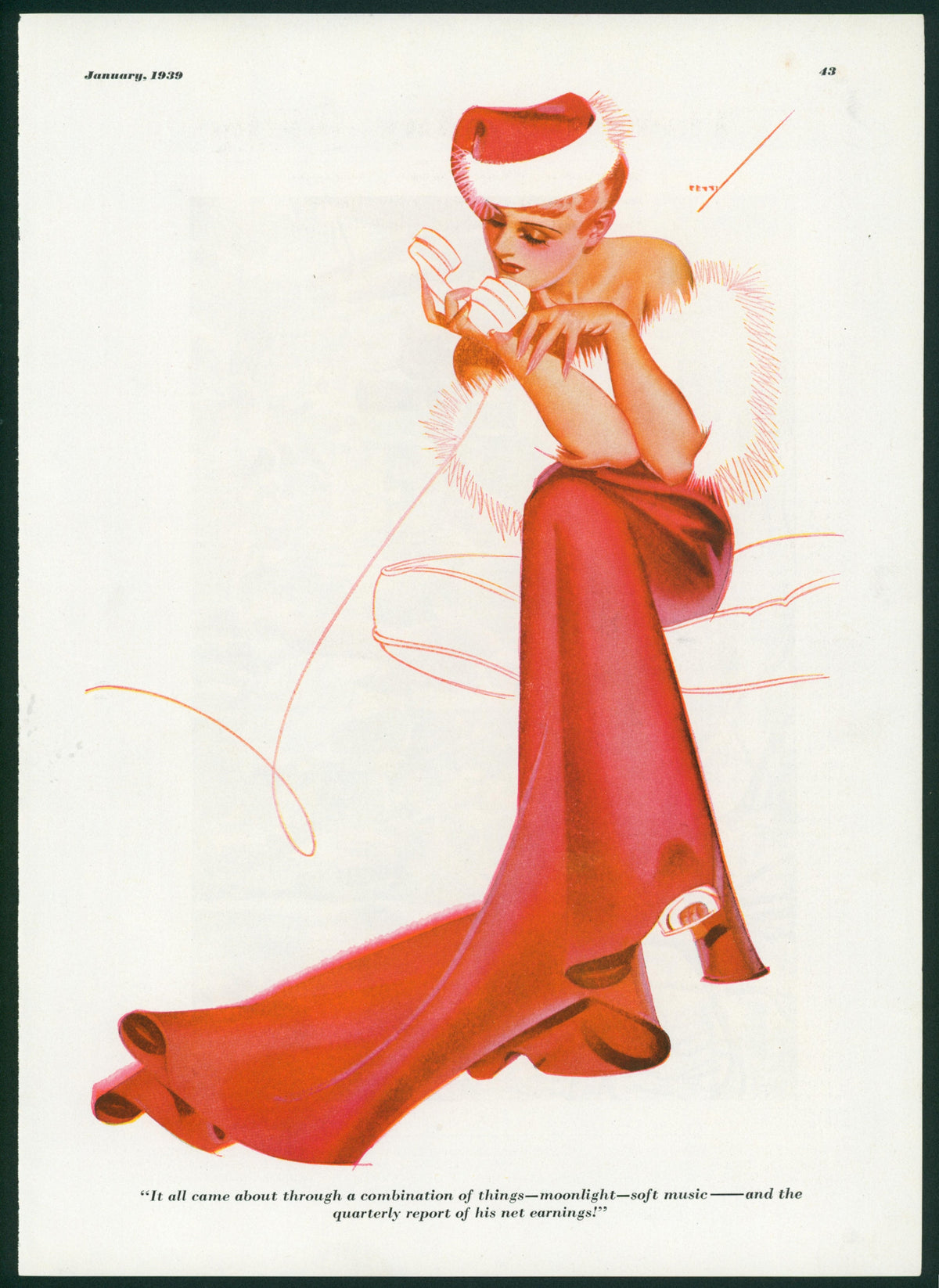 Esquire Illustration- Mrs. Claus