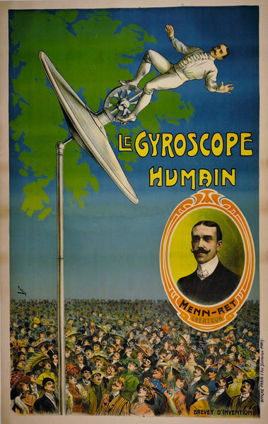 Authentic Vintage Poster | Le Gyroscope Humain