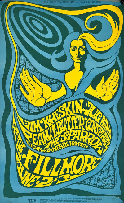 Peanut Butter Conspiracy- Fillmore Auditorium, Original Vintage Poster ...