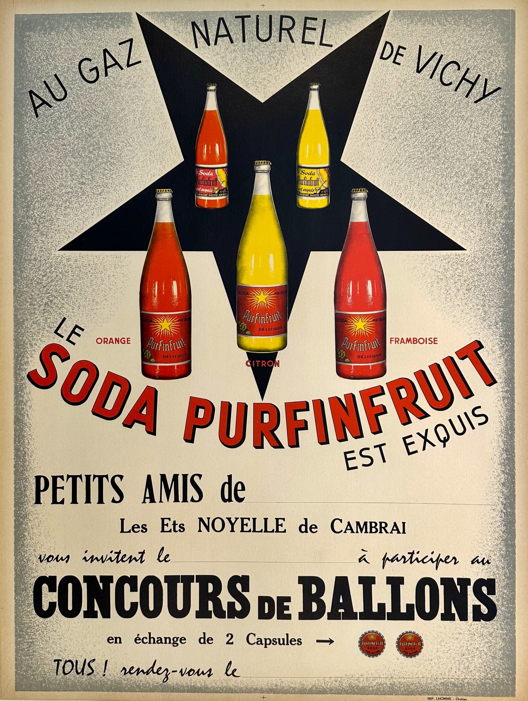 Authentic Vintage Poster | Soda Purfinfruit