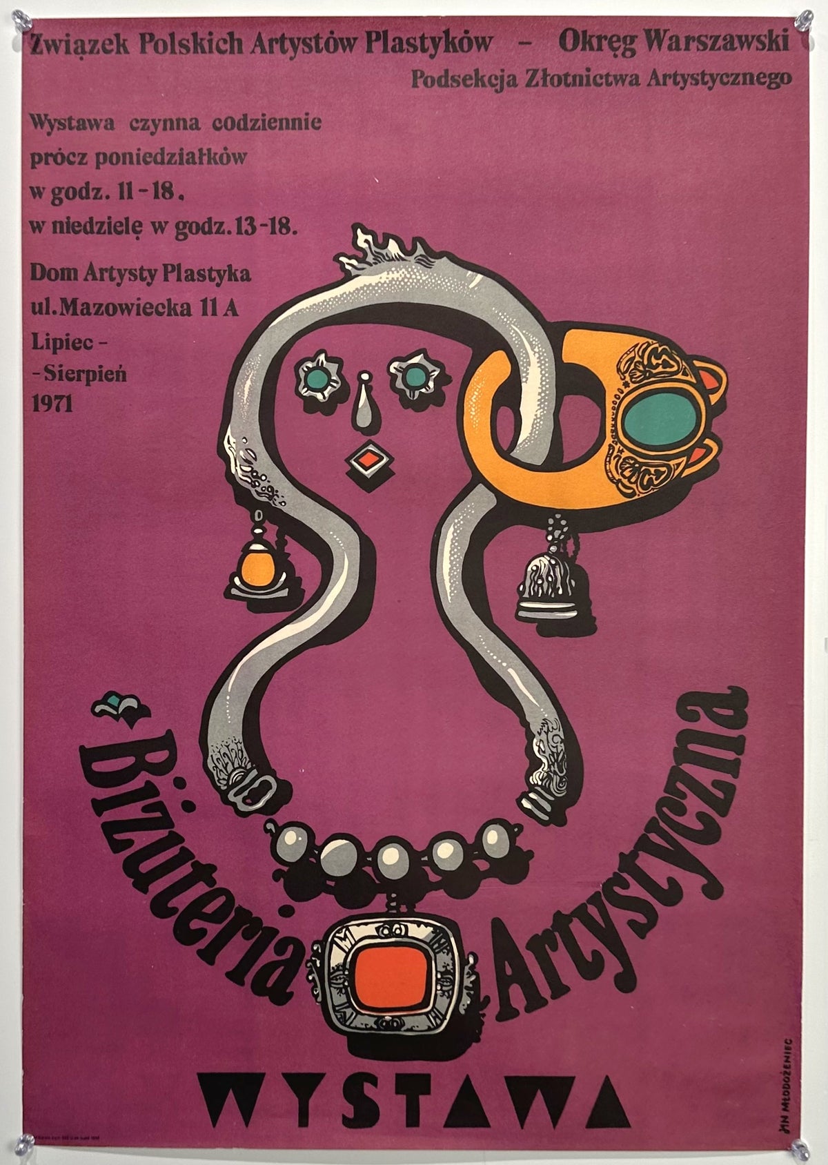 Polish Jewelry Bazaar - Authentic Vintage Poster