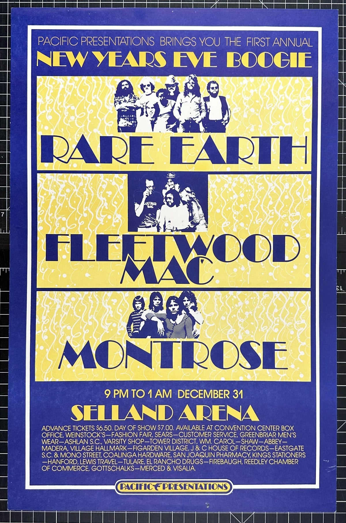 Fleetwood Mac- Selland Arena - Authentic Vintage Poster