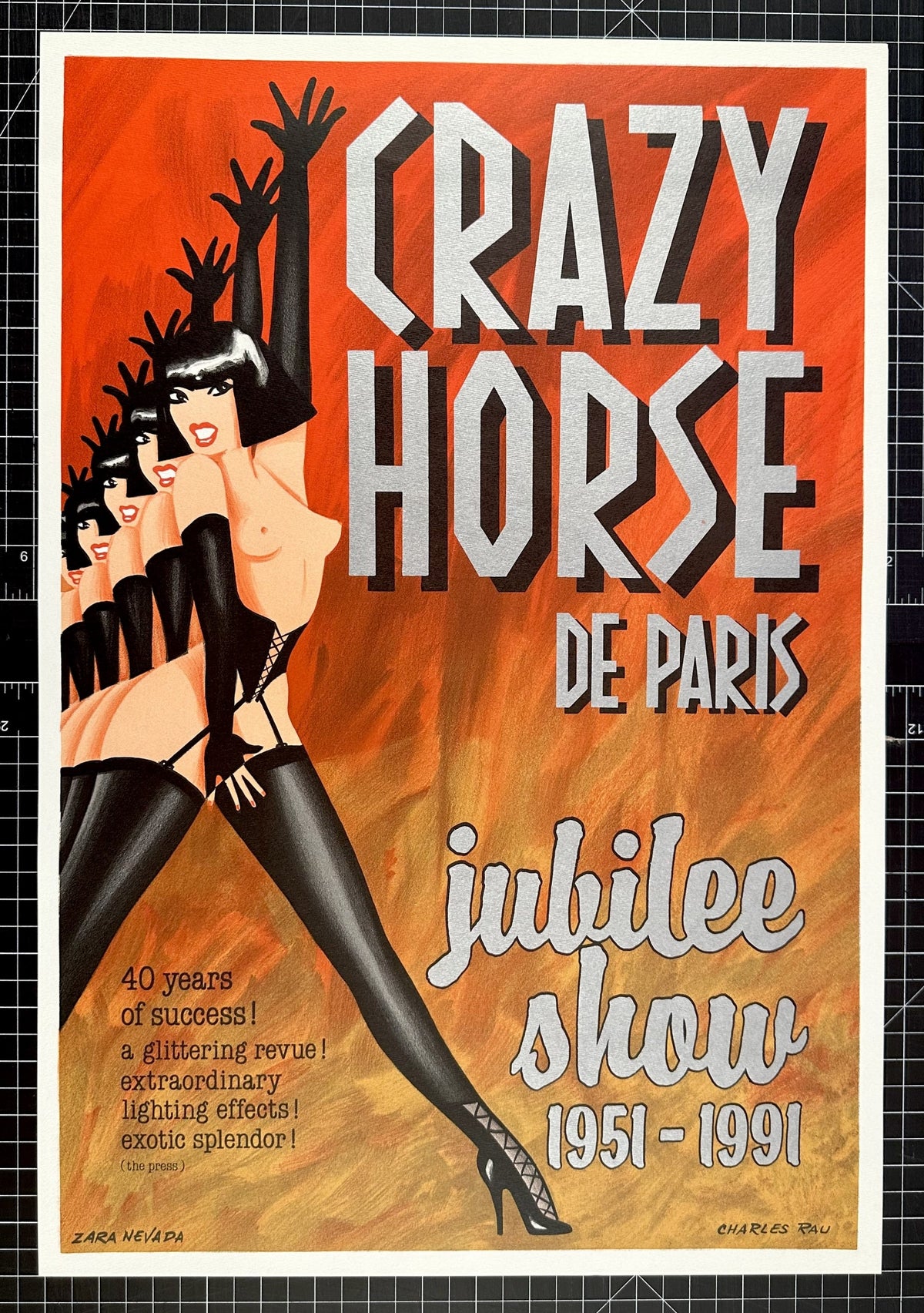 Crazy Horse de Paris - Authentic Vintage Poster