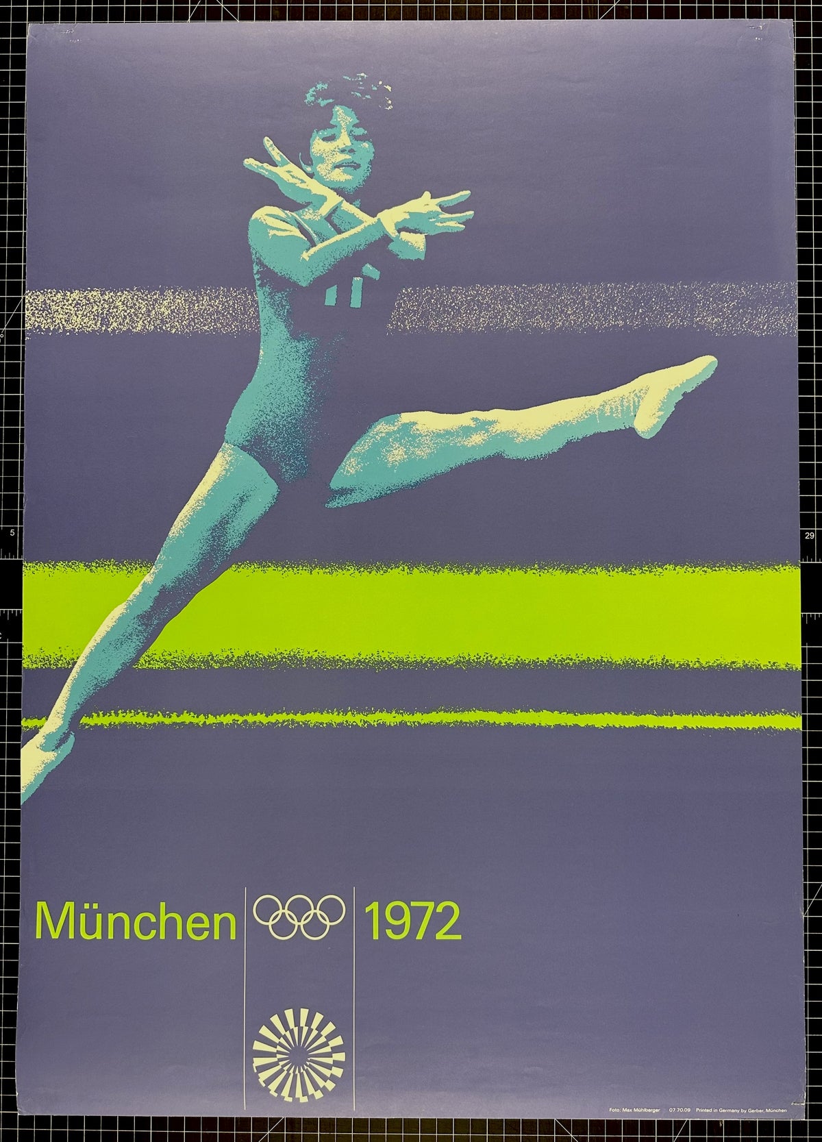 Gymnastics- Munich Olympics - Authentic Vintage Poster