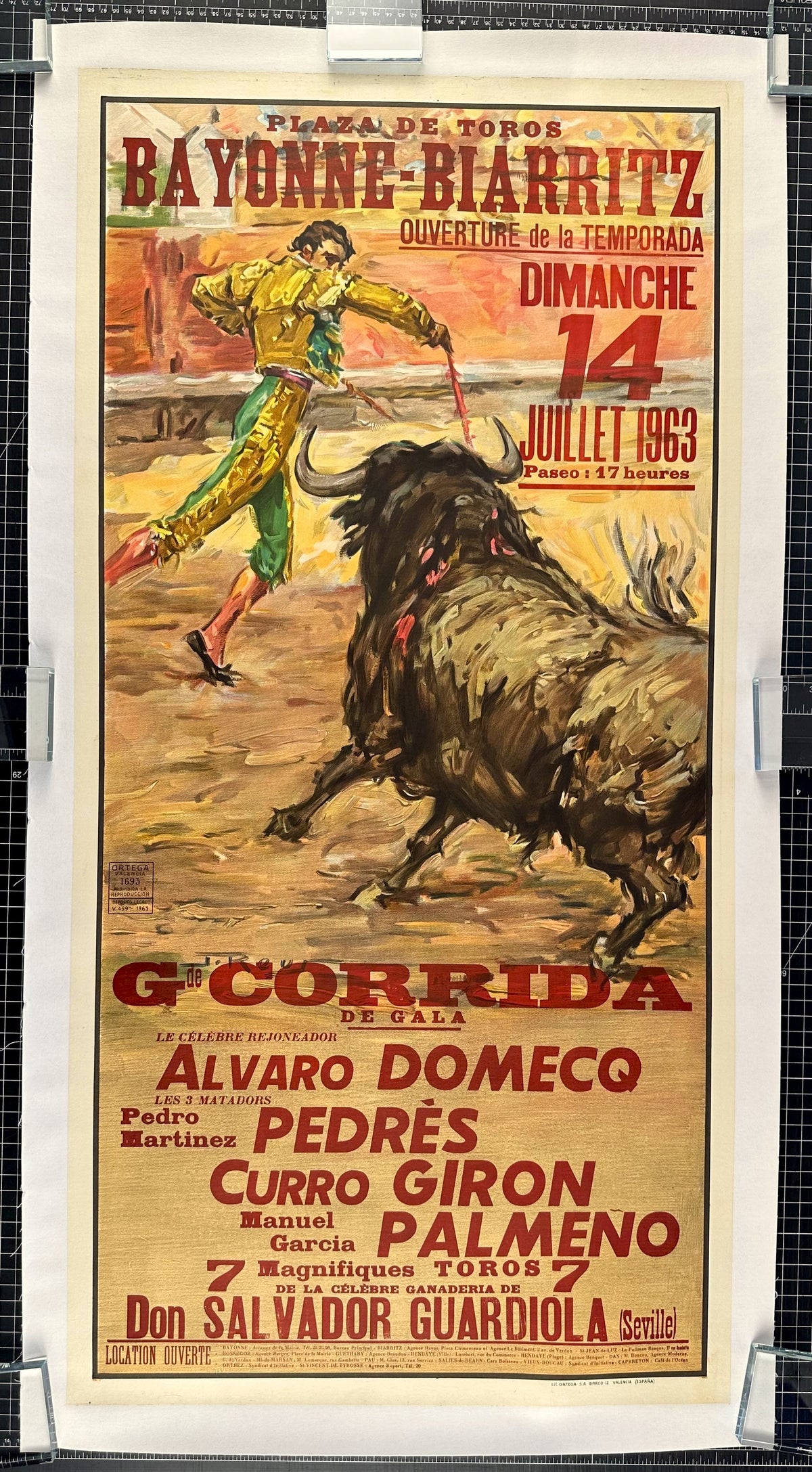 Bullfighting- Seville - Authentic Vintage Poster