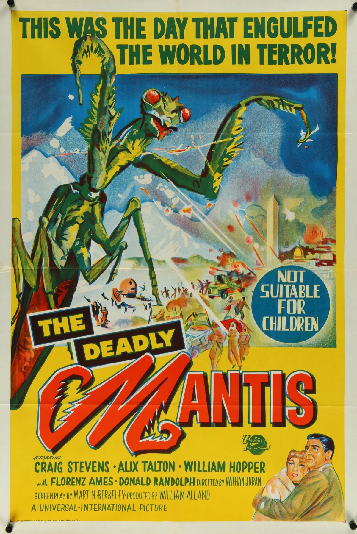 The Deadly Mantis - Authentic Vintage Poster