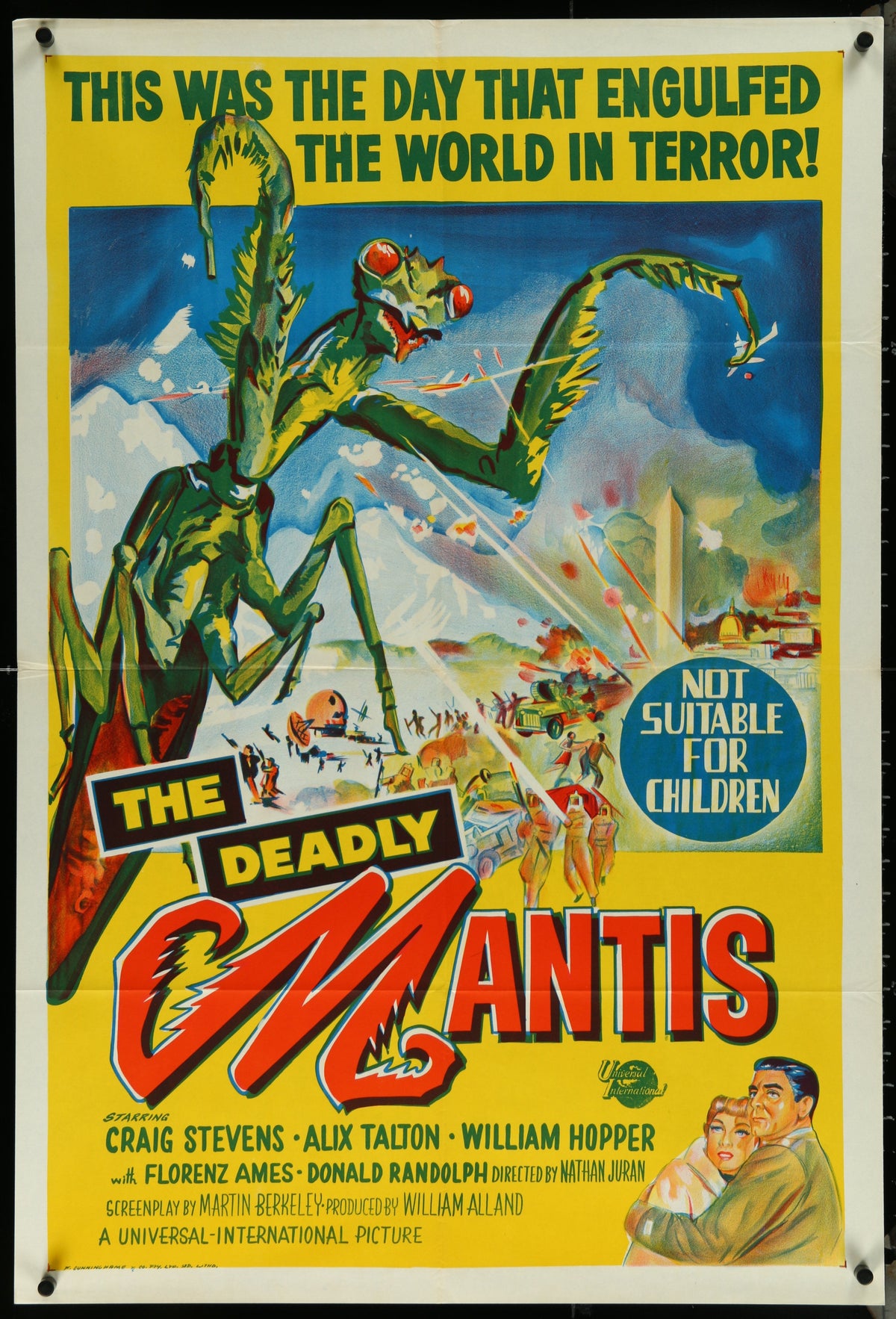 The Deadly Mantis - Authentic Vintage Poster