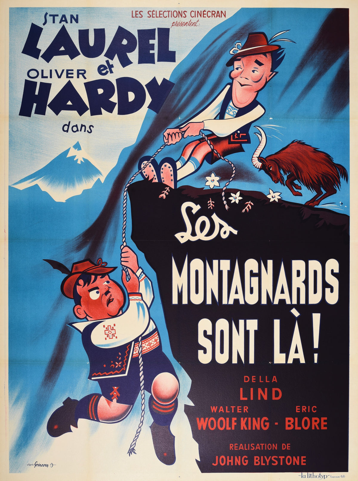 Les Montagnards, Laurel and Hardy