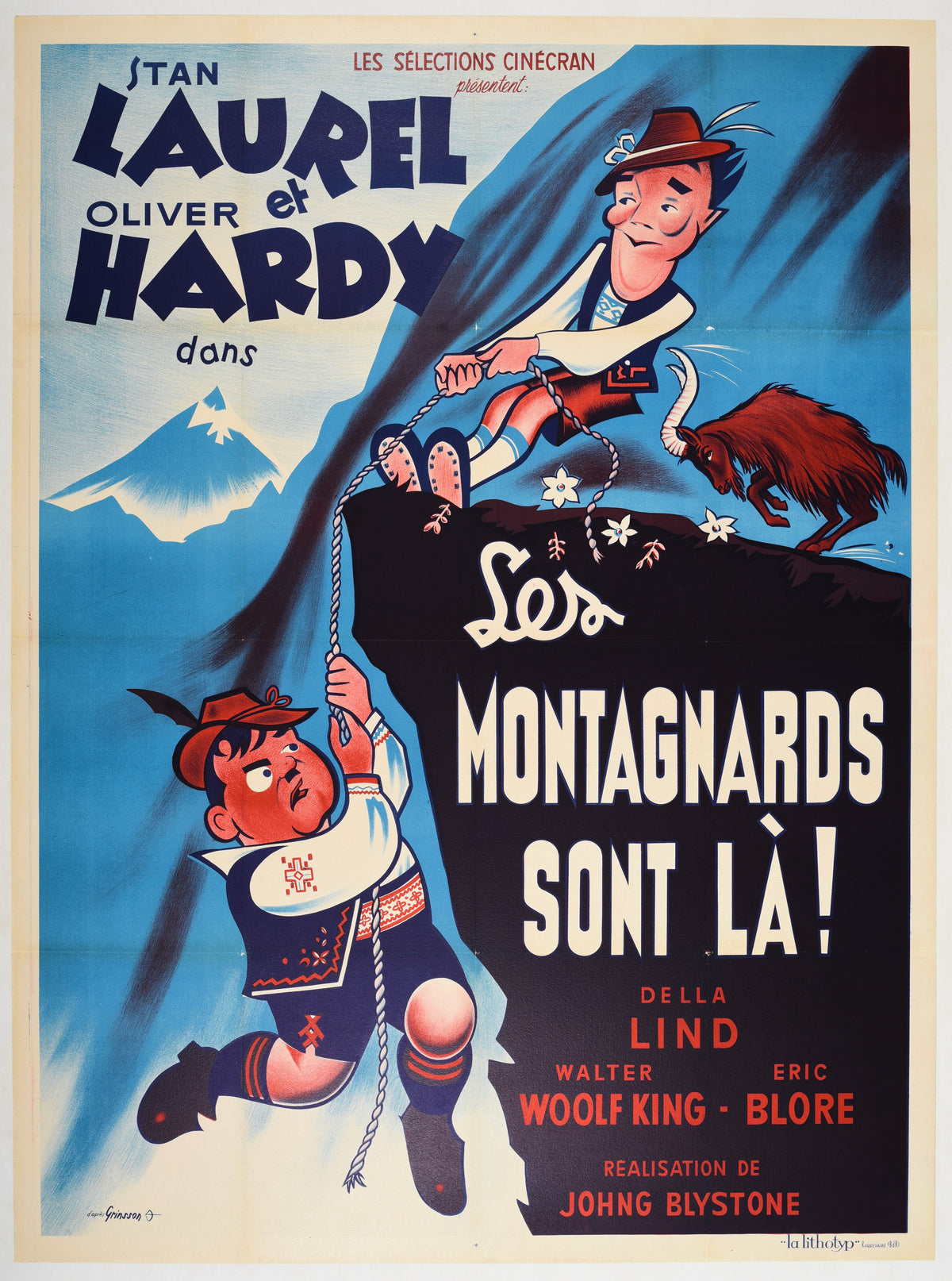 Les Montagnards, Laurel and Hardy