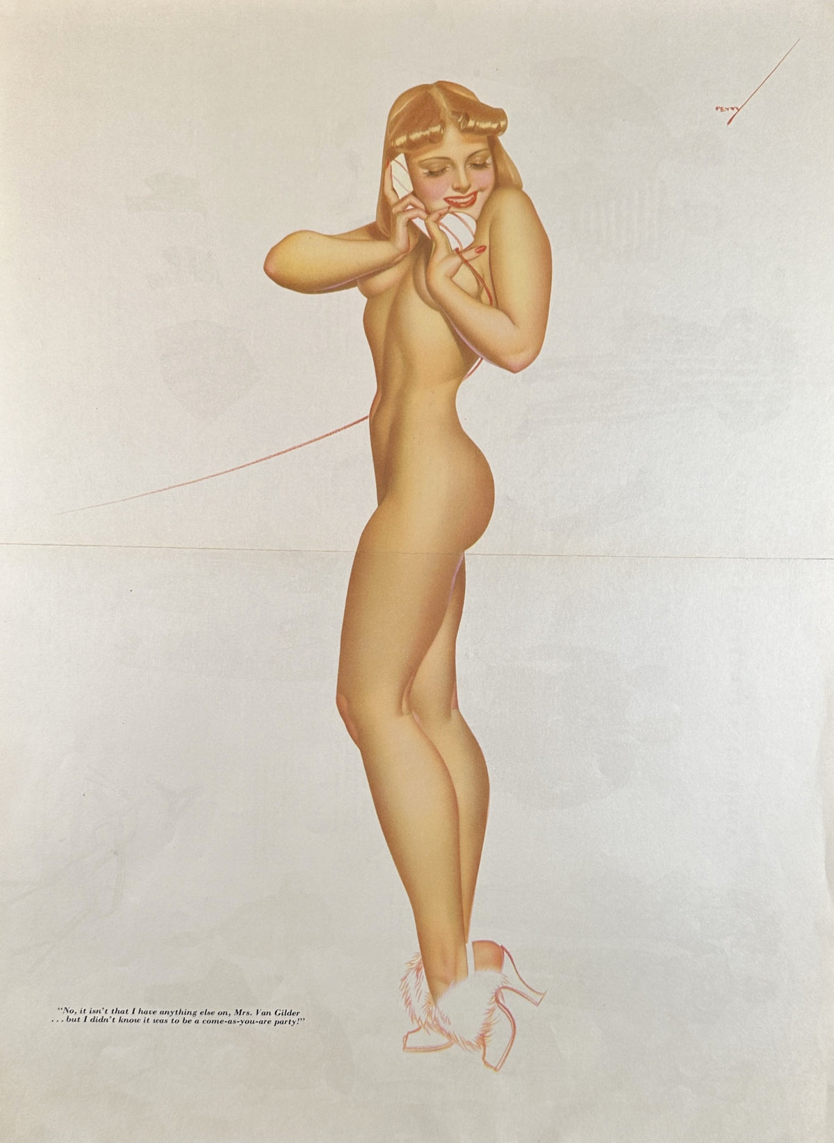 Esquire Centerfold by George Petty