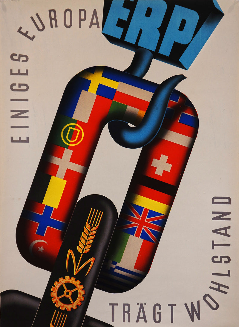 Einiges Europa- Original Vintage Poster - Authentic Vintage Posters