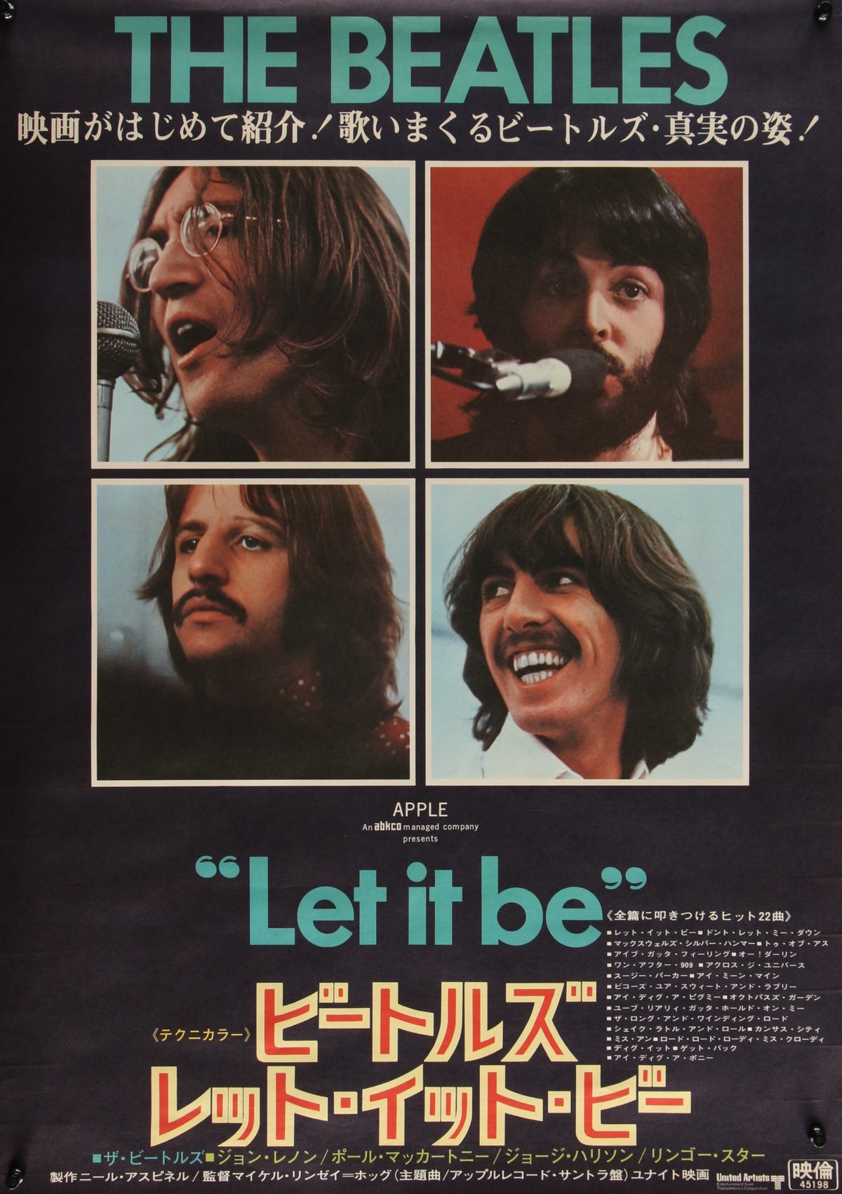 Let it Be- Japanese - Authentic Vintage Poster