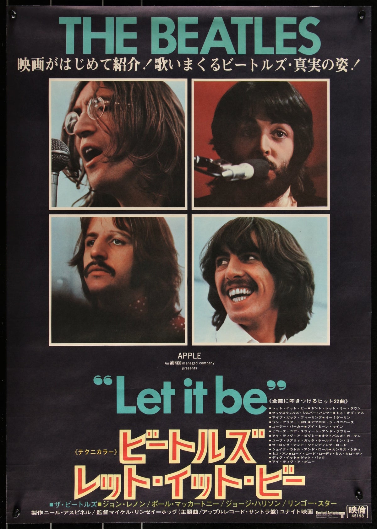 Let it Be- Japanese - Authentic Vintage Poster