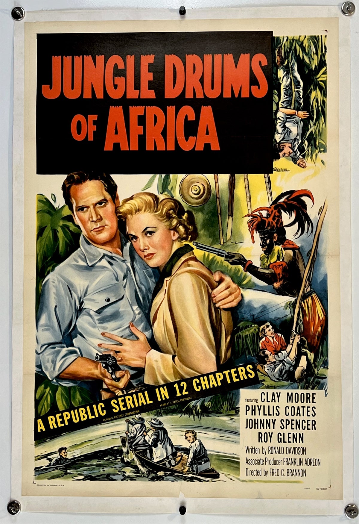 Jungle Drums of Africa - Authentic Vintage Poster