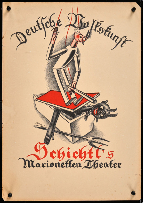 Authentic Vintage Poster | Schichtl's Marionetten Theater