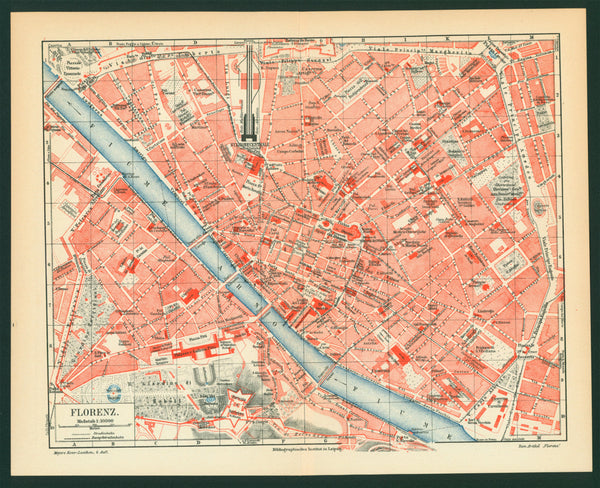 Paris, France- Antique Map- Original Antique Print - Authentic Vintage ...